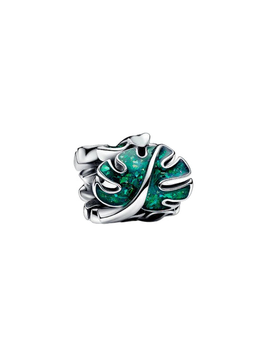 Green Monstera Leaves Charm