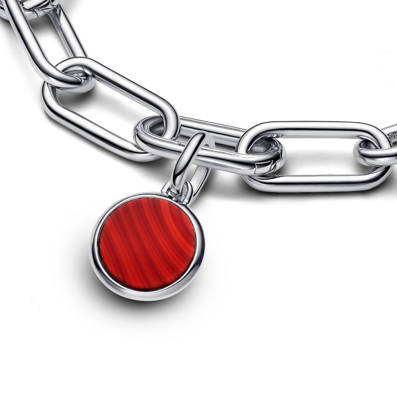 Red Engravable Mini Medallion Charm