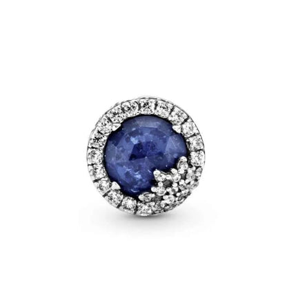 Blue Dazzling Snowflake Charm
