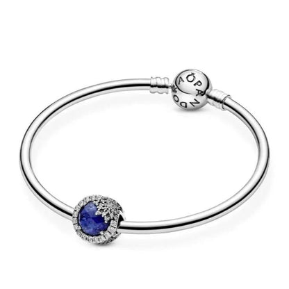 Blue Dazzling Snowflake Charm