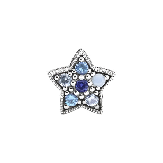 Bright Blue Star Charm