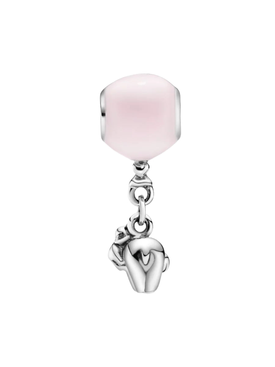 Elephant & Pink Balloon Dangle Charm