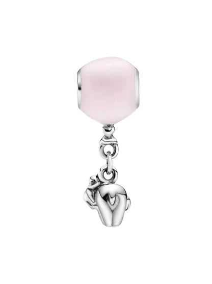 Elephant & Pink Balloon Dangle Charm