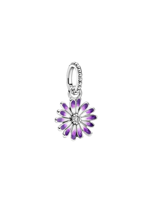Purple Daisy Dangle Charm