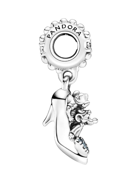 Disney Cinderella Glass Slipper & Mice Dangle Charm