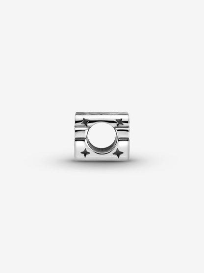 Star Wars Silver 3D Logo Charm