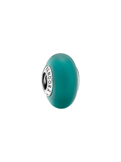 Matte Green Murano Glass Charm