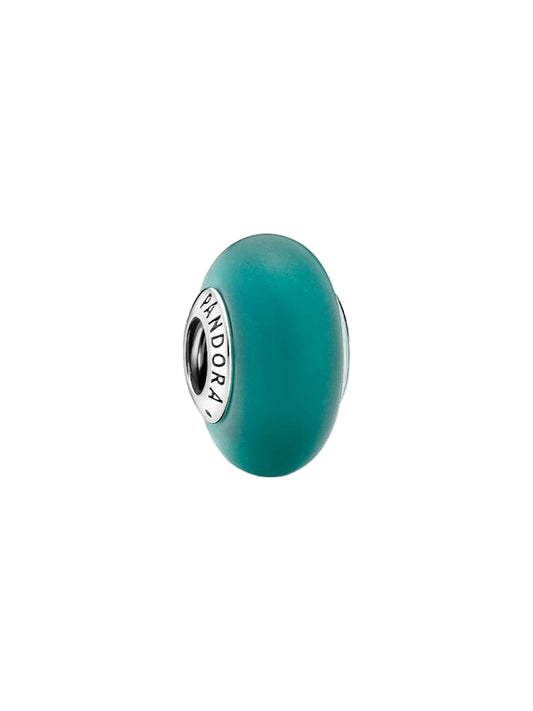 Matte Green Murano Glass Charm