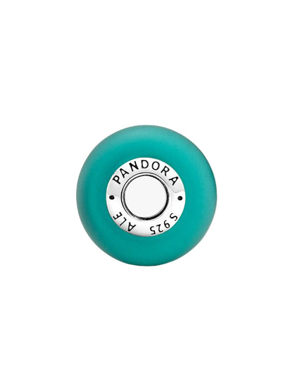 Matte Green Murano Glass Charm