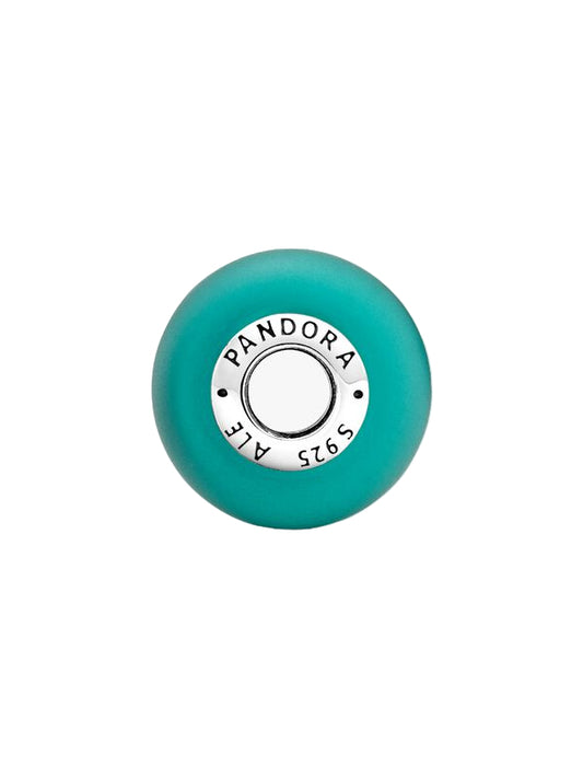 Matte Green Murano Glass Charm