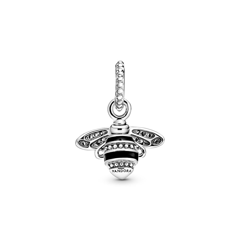 Sparkling Silver Queen Bee Pendant