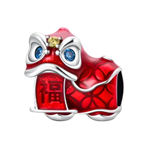 Chinese Knot Red Lion Dance Lantern