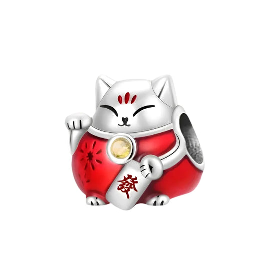 Lucky Cat Bead Charm