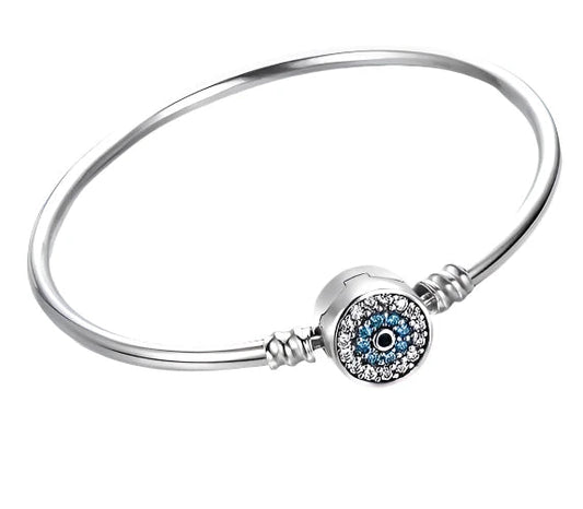 S925 Guardian Blue Eye Bangle