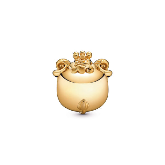 14K Plated CZ Chinese Zodiac Goat Charm