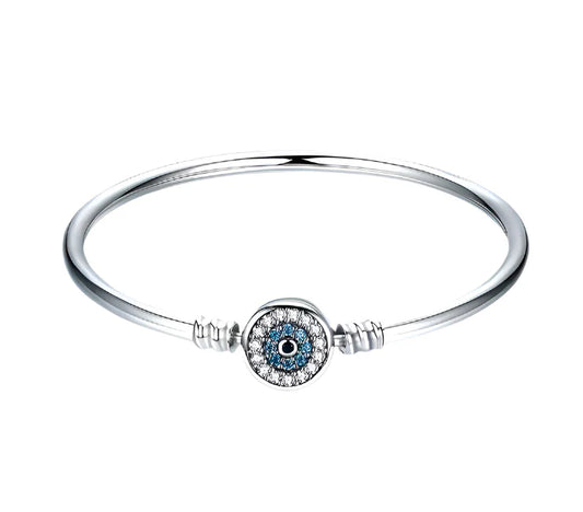 S925 Guardian Blue Eye Bangle