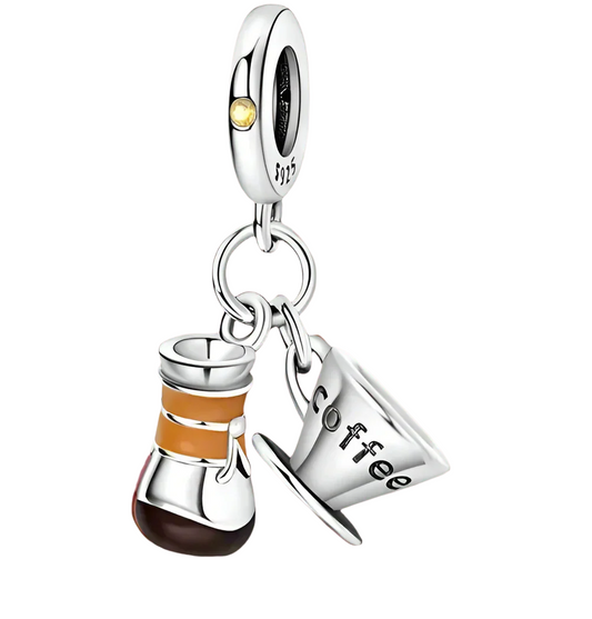 Coffee and Tea Cup Dangle Charm