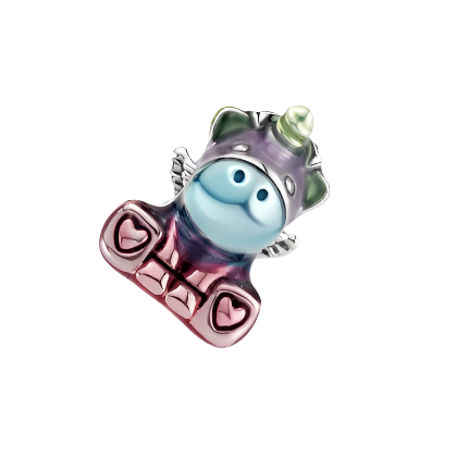 Colourful Rainbow Bruno the Unicorn Charm