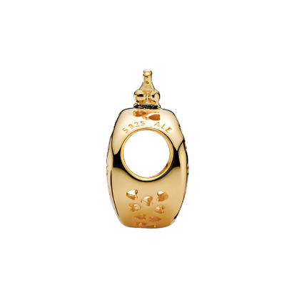 14k Gold-plated crown O charm
