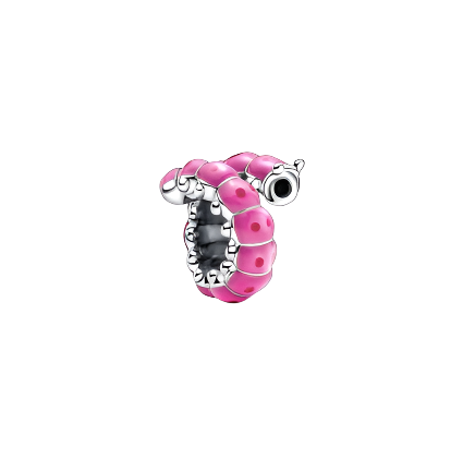 Cute Curled Caterpillar Charm
