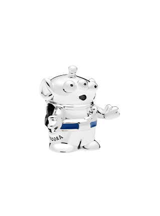 Pandora X Disney Aliens silver charm with blue enamel