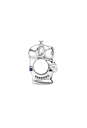 Pandora X Disney Aliens silver charm with blue enamel