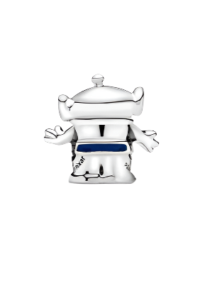Disney Aliens silver charm with blue enamel