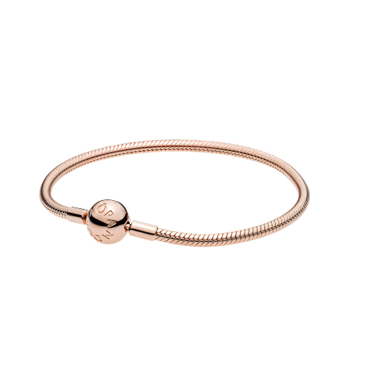 Pandora Moments Snake Chain Bracelet 14K Rose
