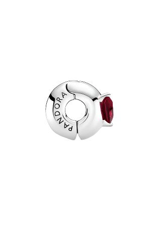 Red Heart Solitaire Clip Charm