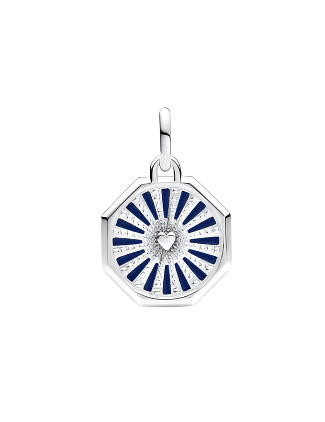 Galaxy Heart Medallion Charm