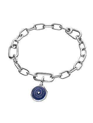 Galaxy Heart Medallion Charm