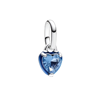Blue Chakra Heart Mini Dangle Charm ME