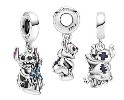 Pandora X Disney Stitch and Castle Charm