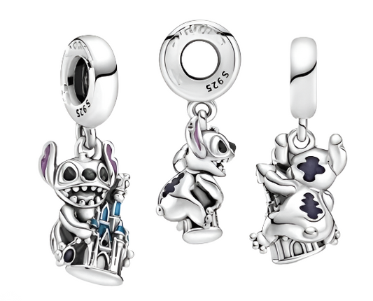 Pandora X Disney Stitch and Castle Charm