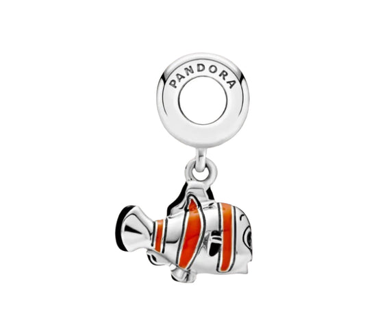 Pandora X Disney Nemo with Orange, Black & White Enamel