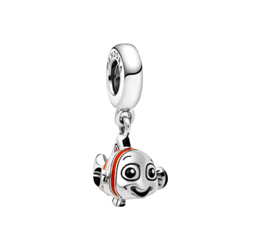 Pandora X Disney Nemo with Orange, Black & White Enamel