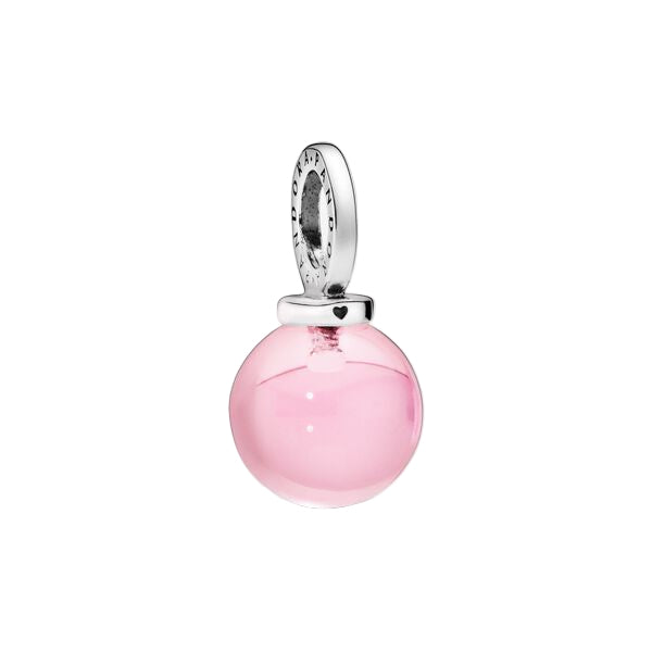 Sterling Silver Love Potion Pendant with Pink Crystal