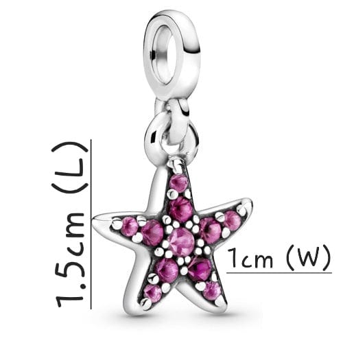 Pink Starfish Dangle Charm ME