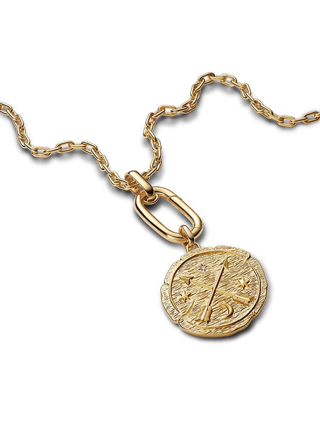 Crossing Arrows Oversized Medallion Charm