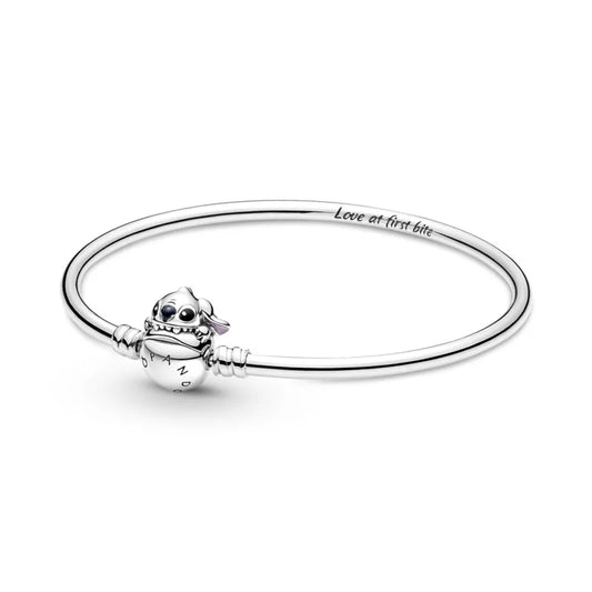 Moments Disney Stitch Biting Clasp Bangle