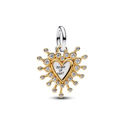 Radiant Heart Double Dangle Charm