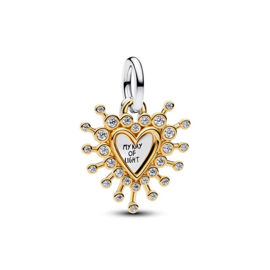 Radiant Heart Double Dangle Charm