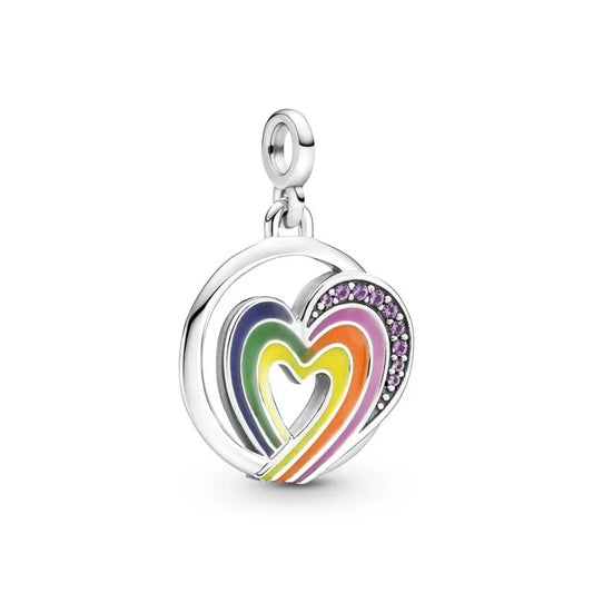 ME Rainbow Heart of Freedom Medallion