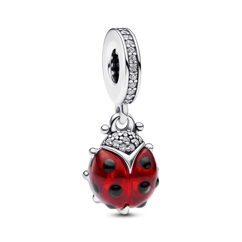 Red Ladybird Dangle Charm