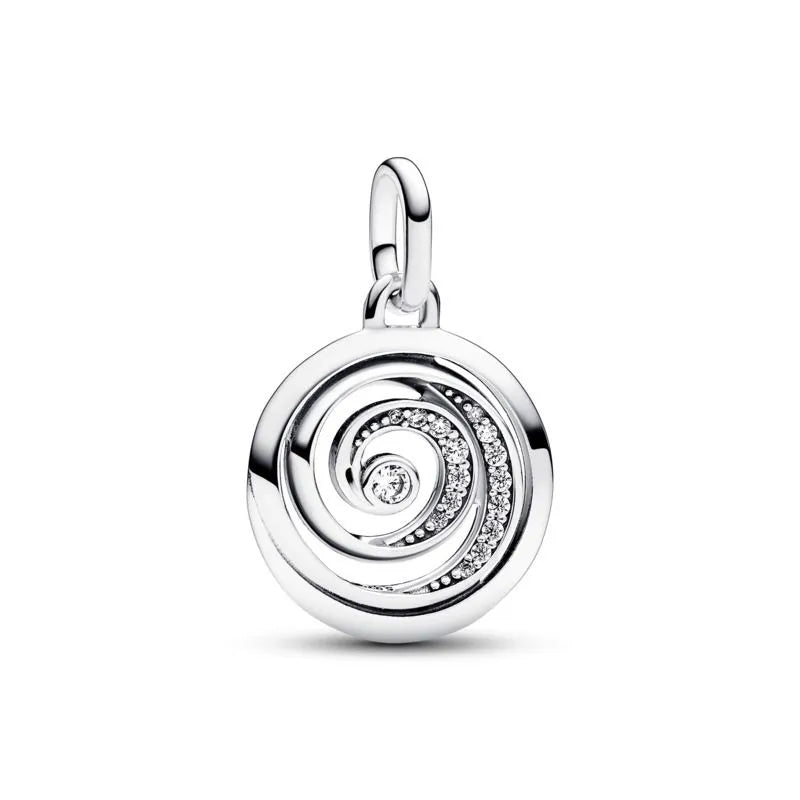ME Gratitude Spiral Medallion Charm