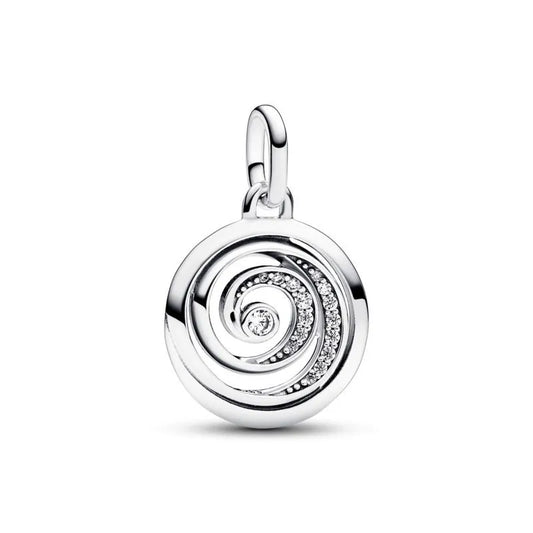 ME Gratitude Spiral Medallion Charm