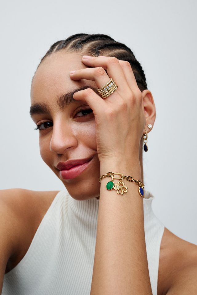 Green Engravable Mini Medallion Charm