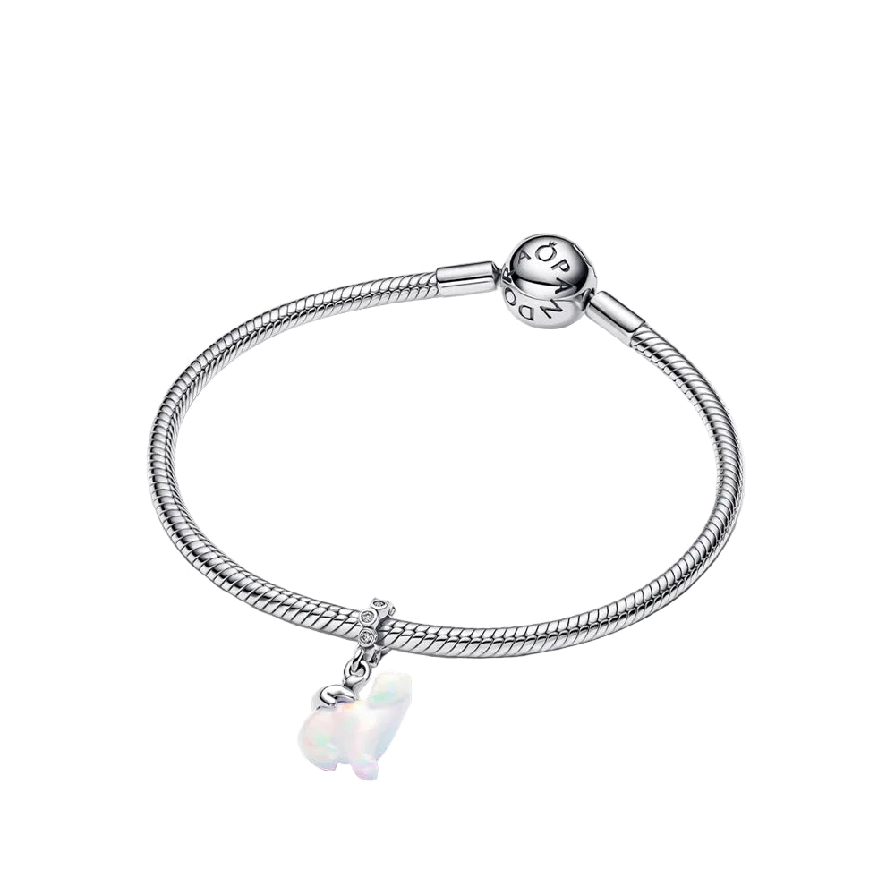 Polar Bear Mother & Cub Dangle Charm