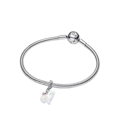 Polar Bear Mother & Cub Dangle Charm