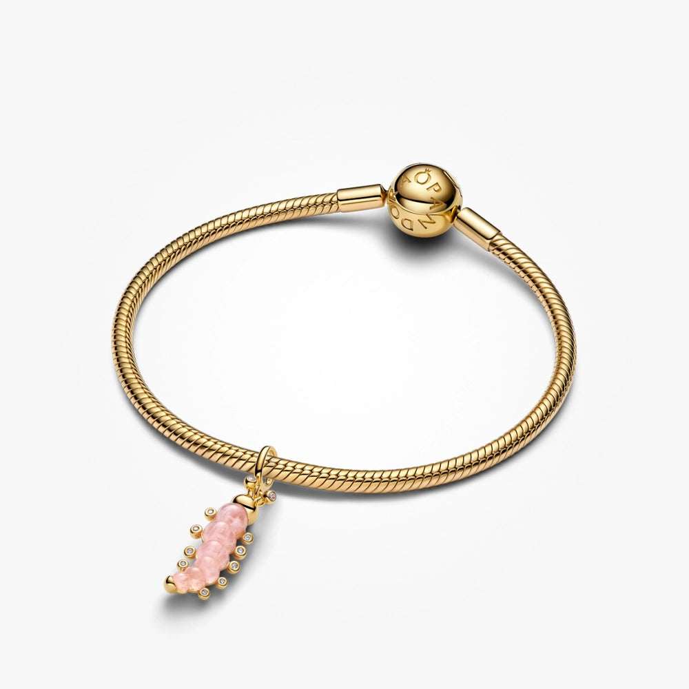 Pink Caterpillar Charm